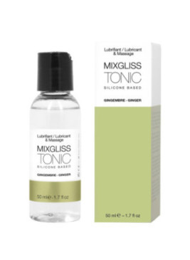 2 en 1 Lubrifiant et huile de massage silicone Mixgliss Tonic Gingembre 50 ML - MG2320